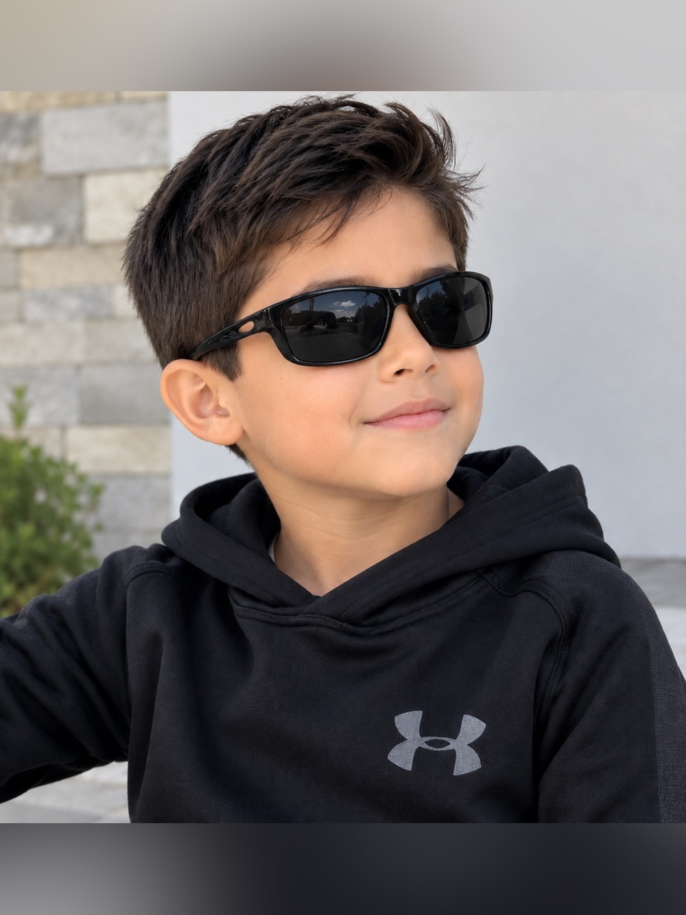 Kids Black Sunglasses with Dark Lenses